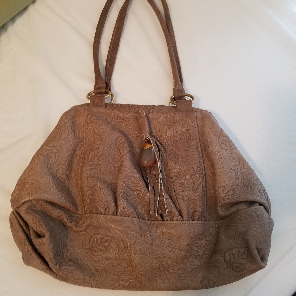 Marco Vane Tooled Leather Satchel Pocketbook